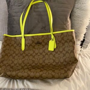 Reversible new coach tote